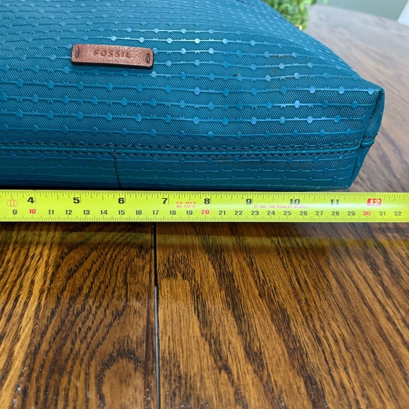 Fossil 1954 Blue Synthetic And Leather Crossbody Purse - Picture 5 of 12